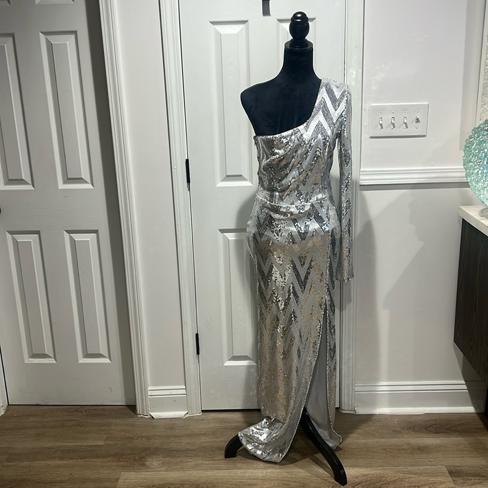 Sliver Sequin Dress